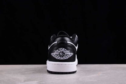553558-132 Air Jordan 1 Low White and Black AJ1 Basketball Shoes-4