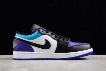 553558-154 Air Jordan 1 Low Aqua Teal Purple AJ1 Basketball Shoes-1