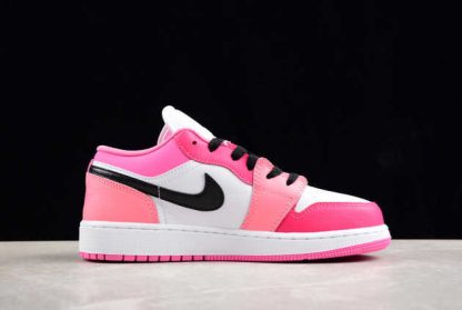 553560-162 Air Jordan 1 Low GS White Pinksicle AJ1 Basketball Shoes-1