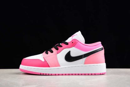 553560-162 Air Jordan 1 Low GS White Pinksicle AJ1 Basketball Shoes