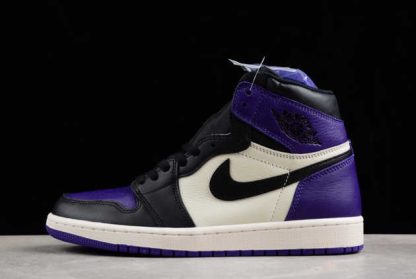 555088-501 Air Jordan 1 Retro High OG Court Purple AJ1 Basketball Shoes