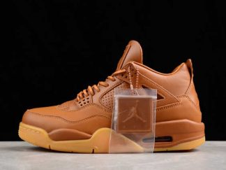 819139-205 Air Jordan 4 Retro Premium Ginger Wheat AJ4 Basketball Shoes