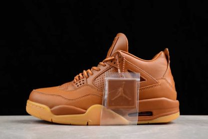819139-205 Air Jordan 4 Retro Premium Ginger Wheat AJ4 Basketball Shoes