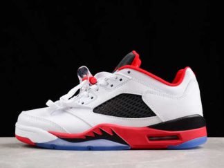 819171-101 Air Jordan 5 Low Fire Red AJ5 Basketball Shoes