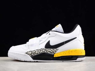 CD7069-107 Air Jordan Legacy 312 Low White Black Yellow Basketball Shoes