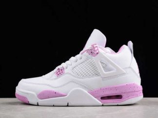 CT8527-116 Wmns Air Jordan 4 White Pink Oreo AJ4 Basketball Shoes