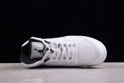 DD0587-110 Air Jordan 5 Retro White Black AJ5 Basketball Shoes-2