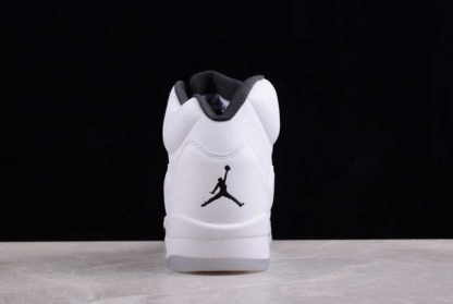 DD0587-110 Air Jordan 5 Retro White Black AJ5 Basketball Shoes-4