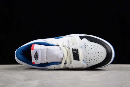 FV8117-141 Air Jordan Legacy 312 Low White Industrial Blue Basketball Shoes-2