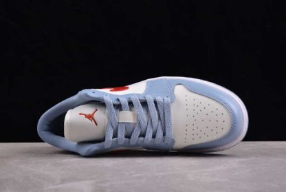 DC0774-164 Air Jordan 1 Low Blue Whisper AJ1 Basketball Shoes-2