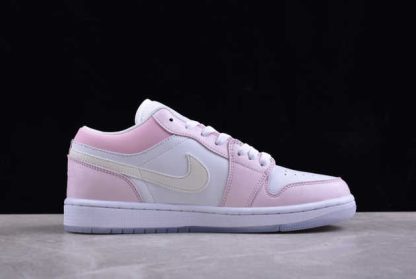 FQ9112-100 Air Jordan 1 Low Pink White Silver AJ1 Basketball Shoes-1