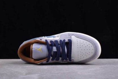 FZ5042-041 Air Jordan 1 Low SE Repaired Denim AJ1 Basketball Shoes-3